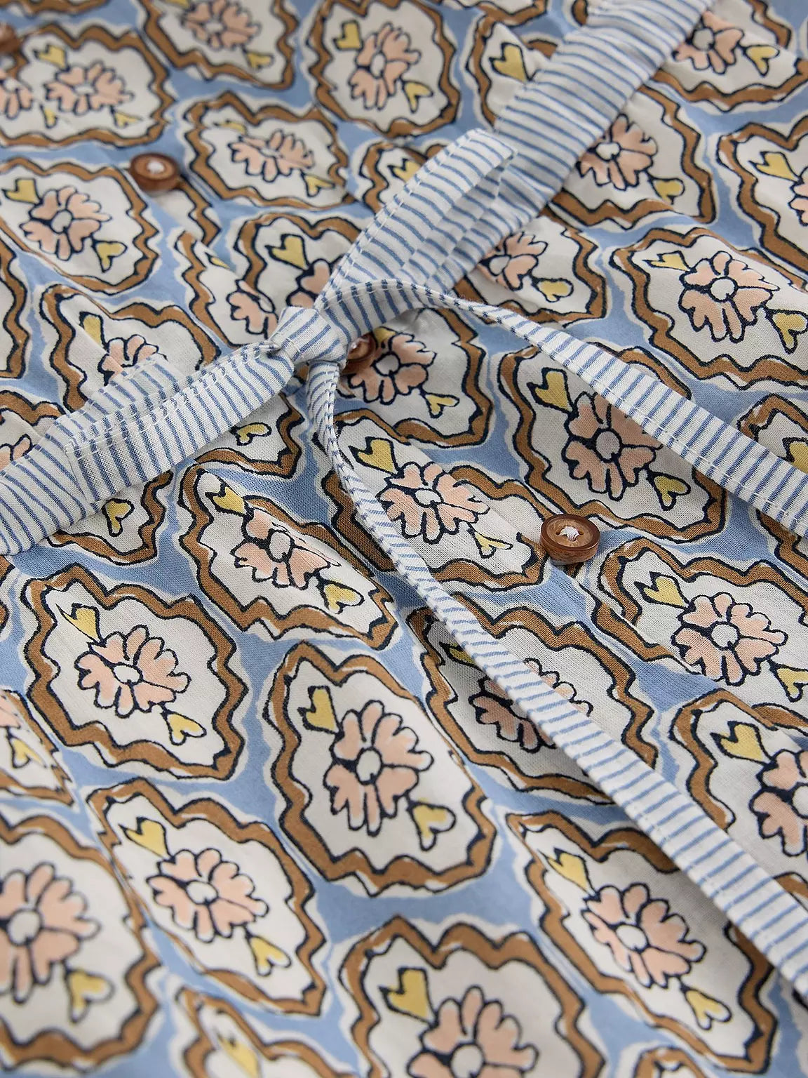 Ariel Midi Dress Blue Multi