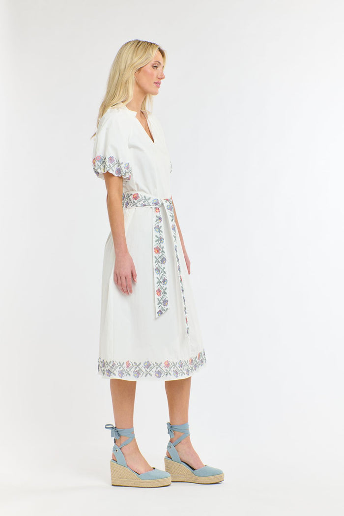 Folklore Dress White