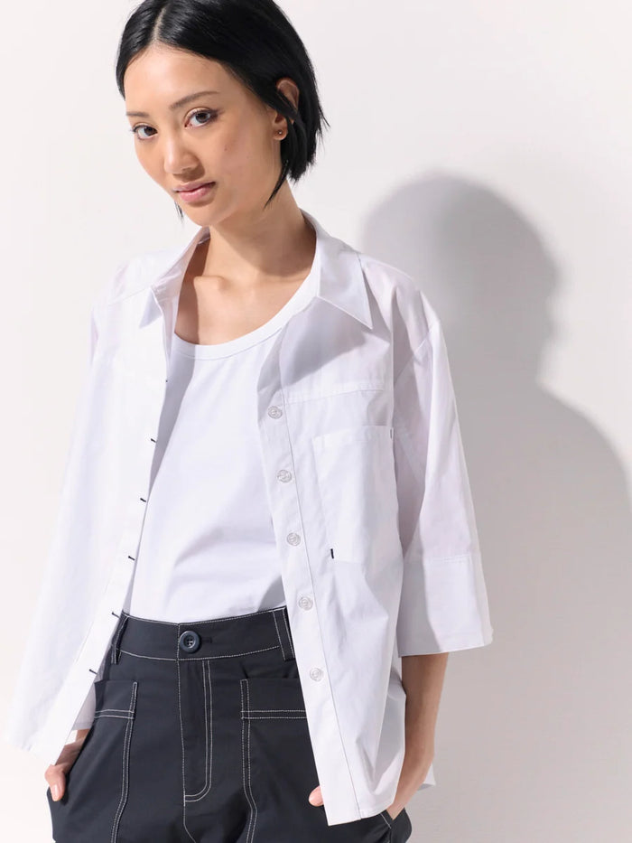 Modern Utility Shirt White