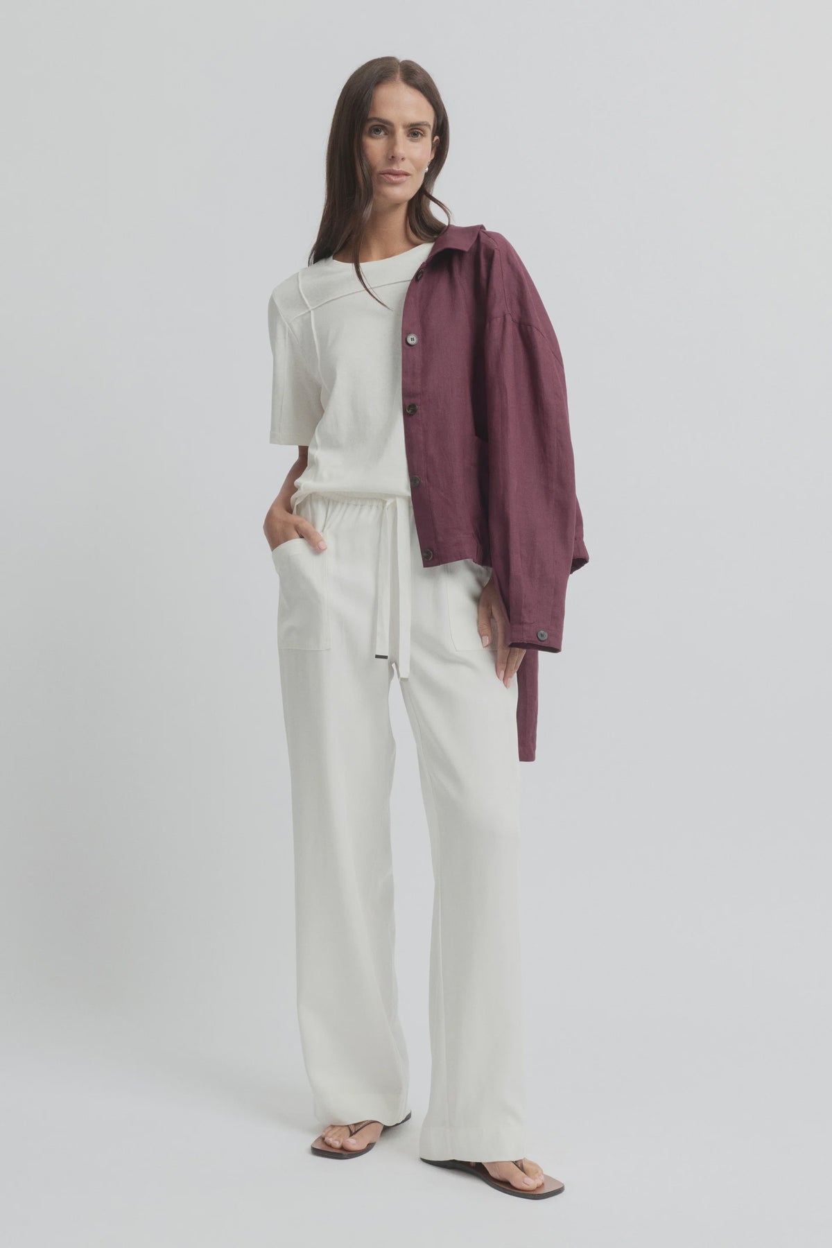 Entwine Pant Ecru