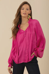 Sarai Solid Fuschia Top