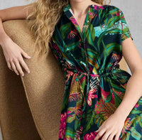 Lauren Column Dress Green