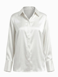 Annalise Silk Shirt Pearl White