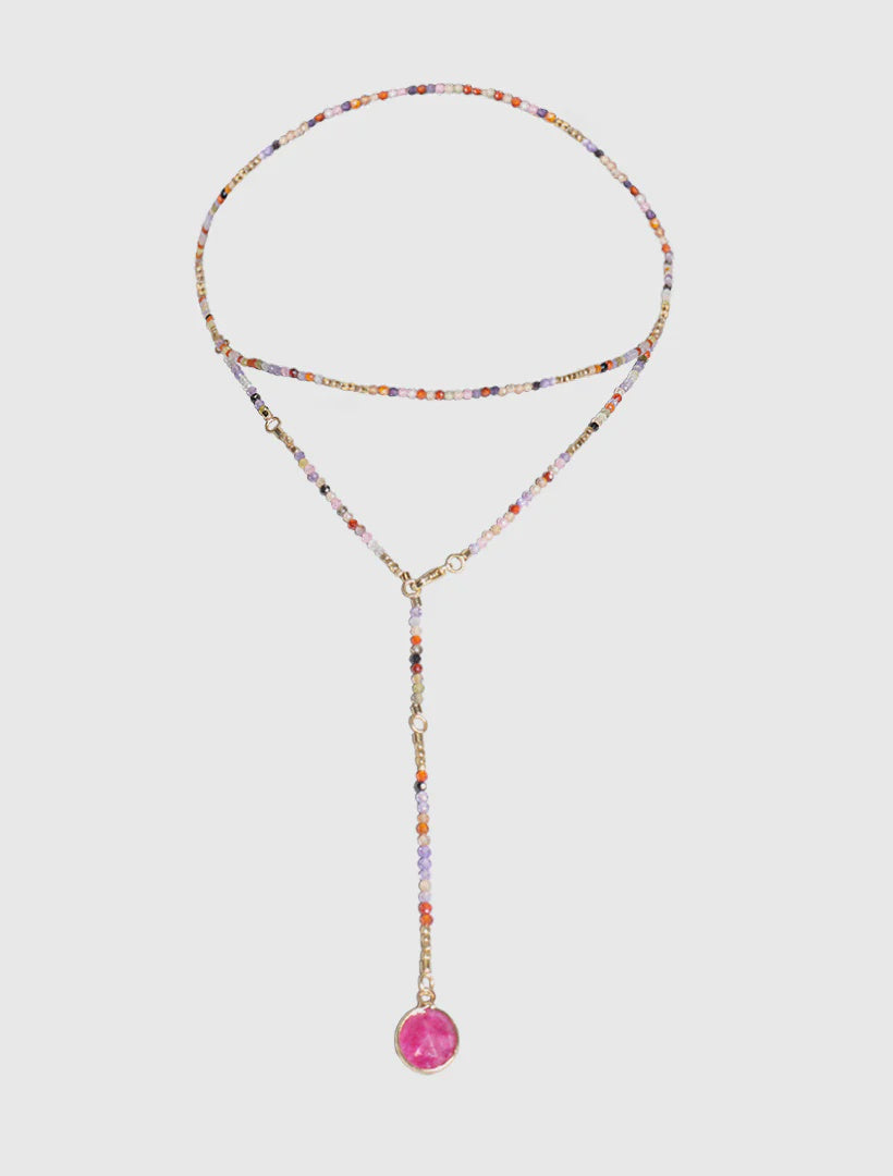 Lilac Summer Double Necklace