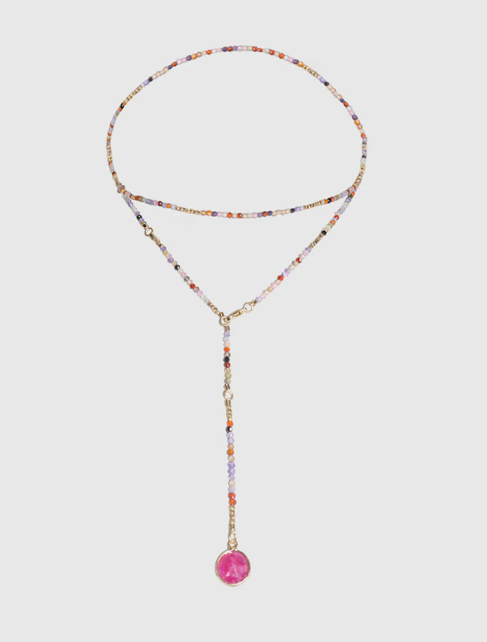 Lilac Summer Double Necklace