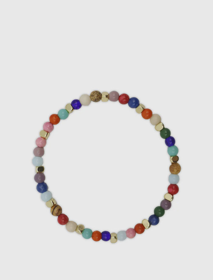 Colourful Stone Stretch Bracelet