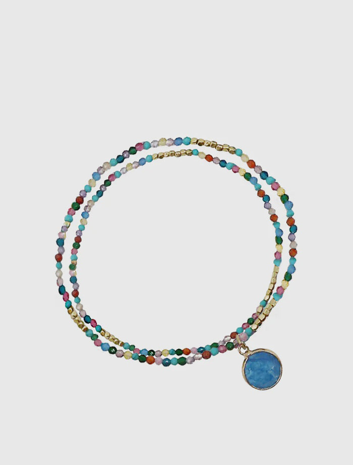 Blue Summer Stretch Bracelet