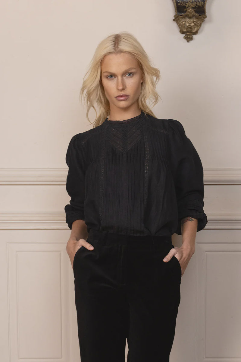 Prairie Blouse Black