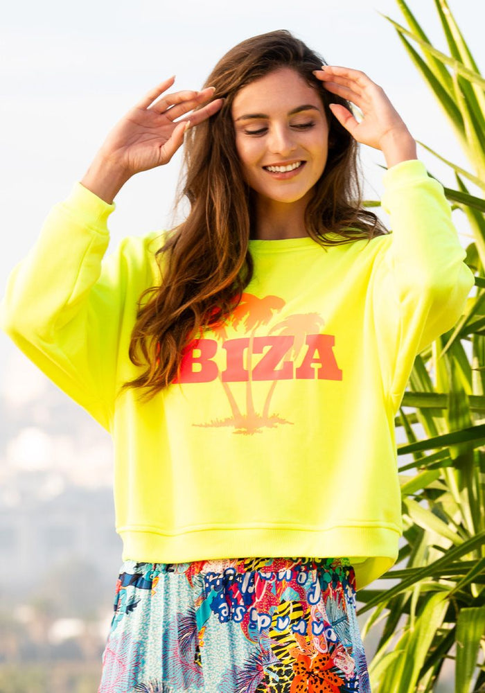 Ibiza Palm Neon Sweater