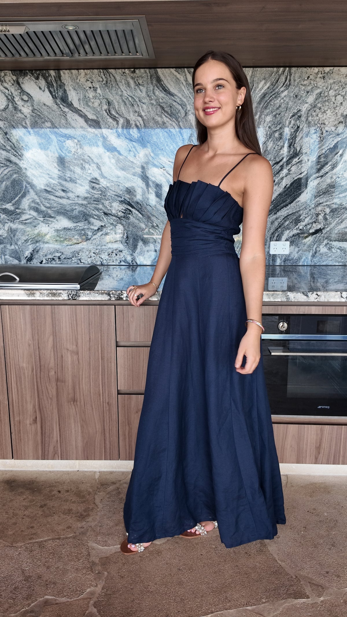 Poppy Shell Dress Navy