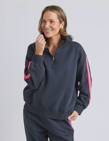 Lover 1/4 Zip Jumper Navy