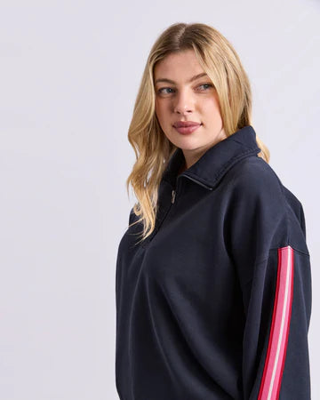 Lover 1/4 Zip Jumper Navy
