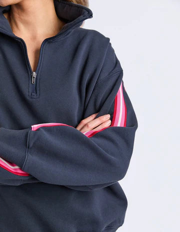Lover 1/4 Zip Jumper Navy