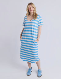 Maeve Midi Dress Azure Blue