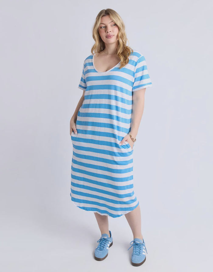 Maeve Midi Dress Azure Blue