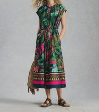 Lauren Column Dress Green