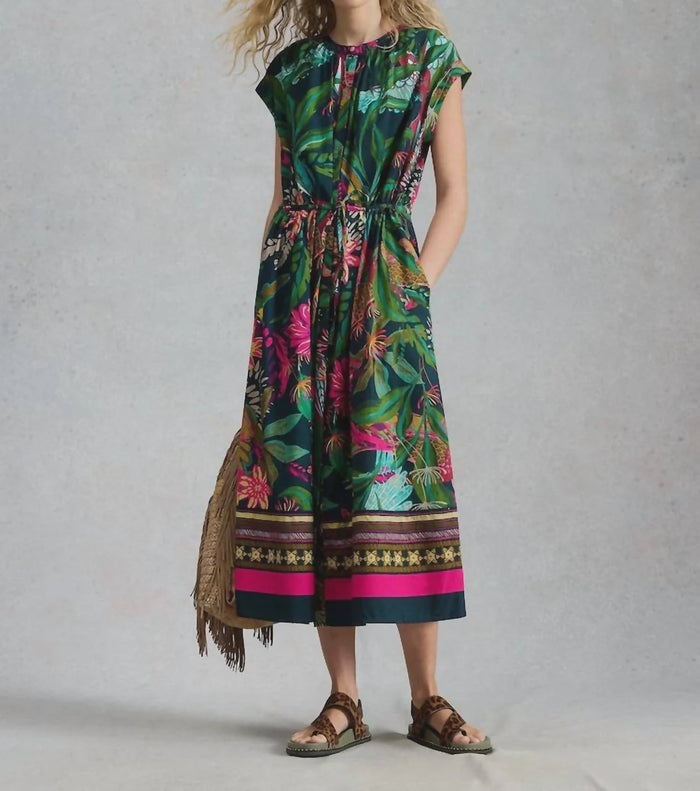 Lauren Column Dress Green