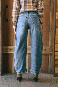 Idaho Barrell Jean Mid Denim