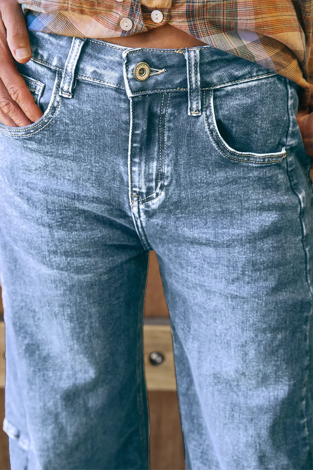 Idaho Barrell Jean Mid Denim