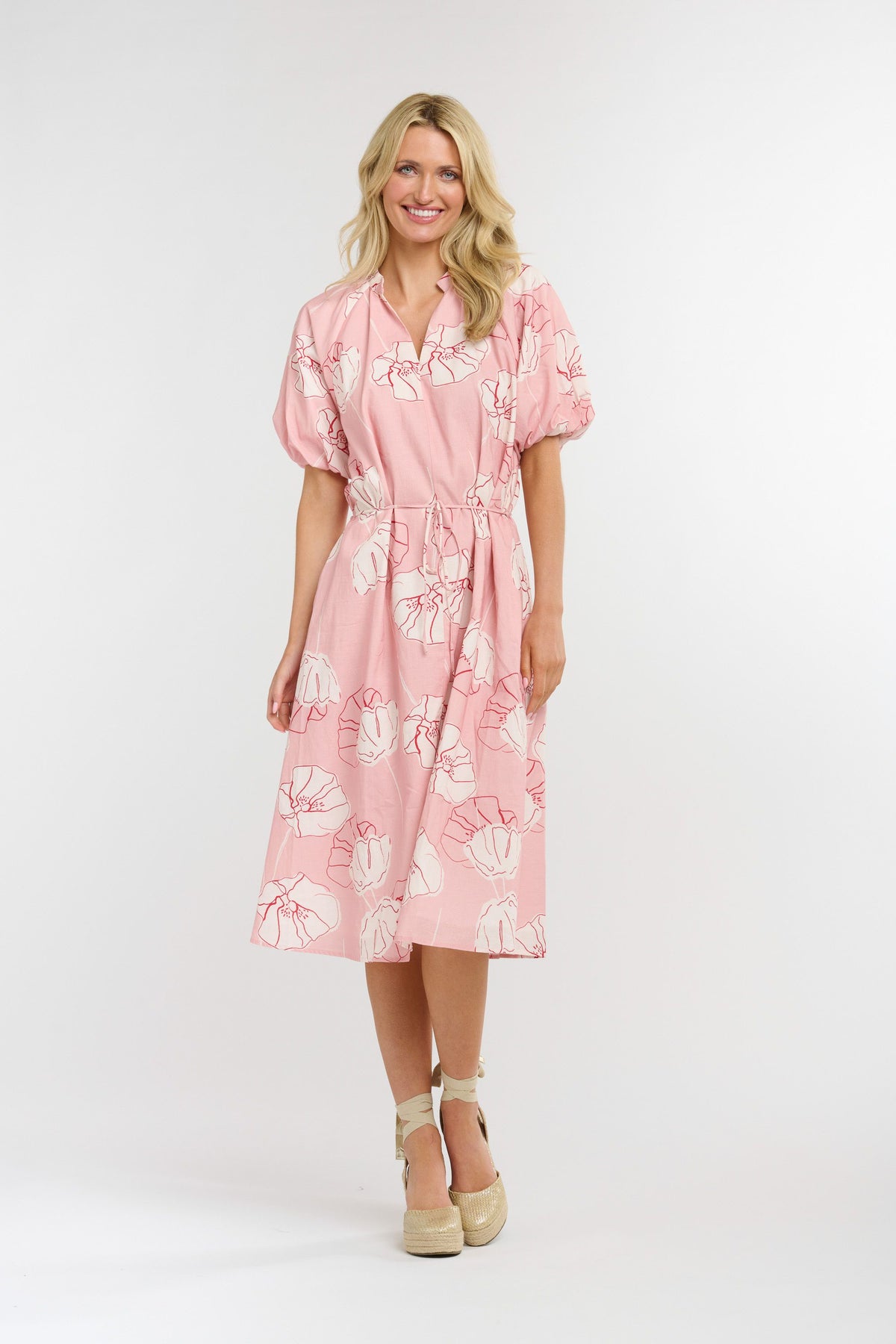 Juliet Print Dress Poppy