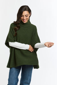 Wool Poncho Military O/S