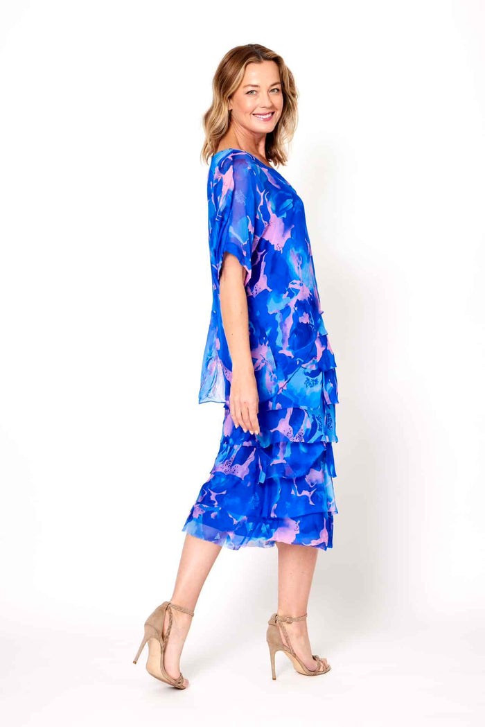 Multi Layer Dress Cobalt