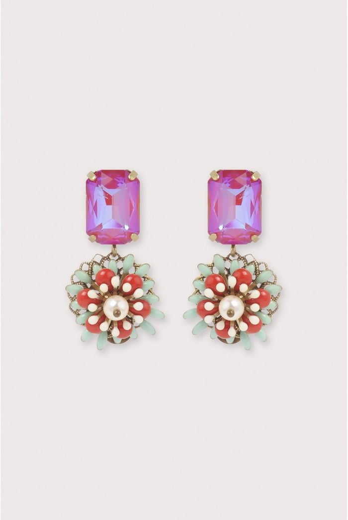 Camelia Strass Earrings