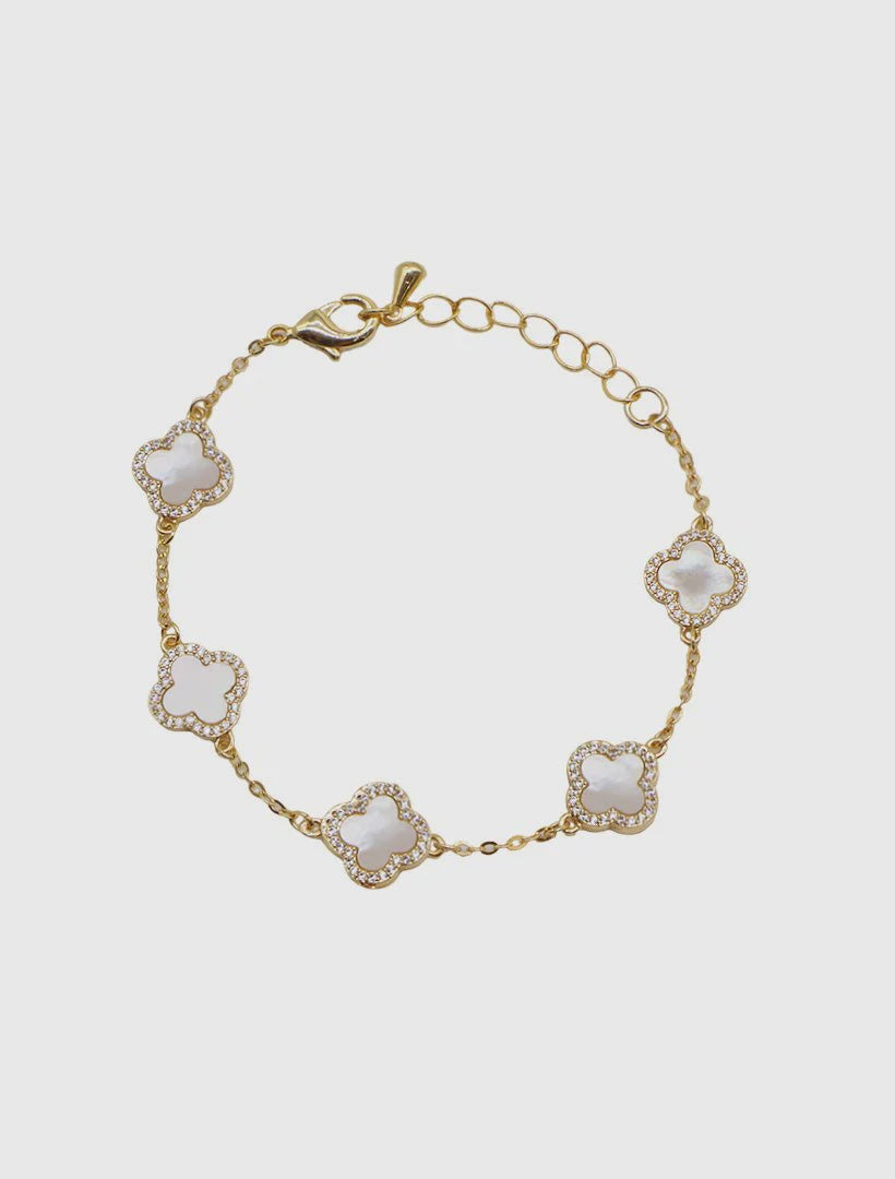 MOP Clover Bracelet