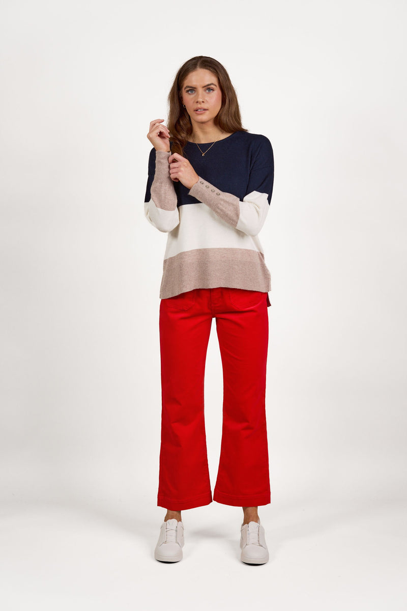 Tri Stripe Jumper Ink