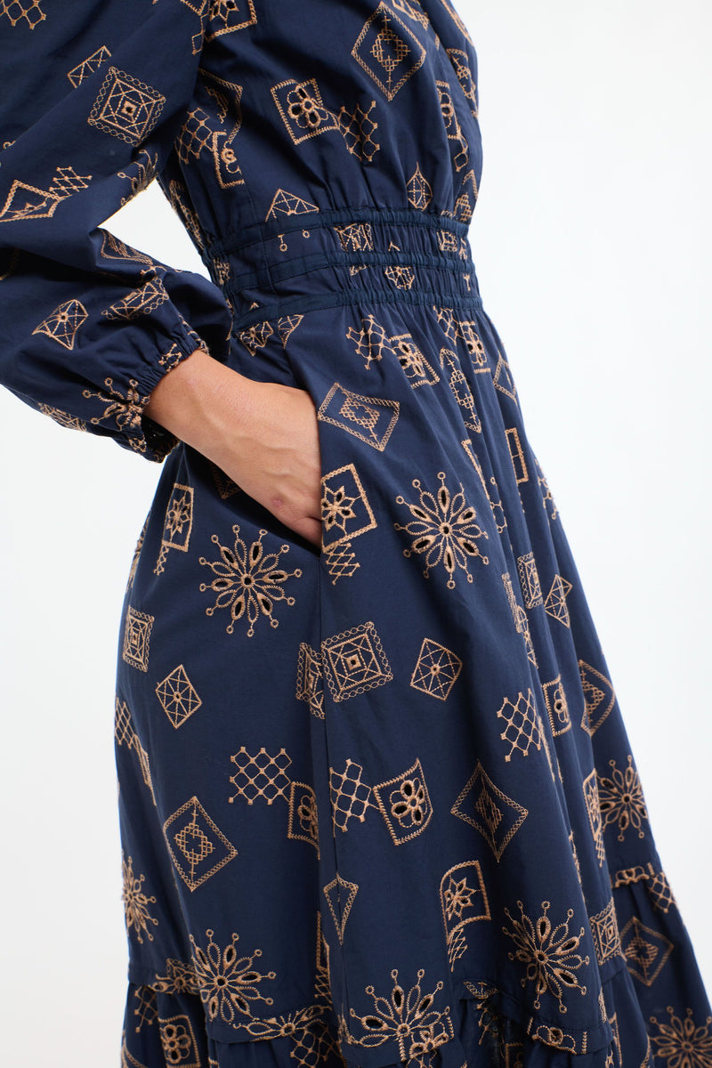 Mandala Dress Indigo