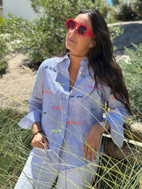 Mafalda 500 Stripe Shirt Navy