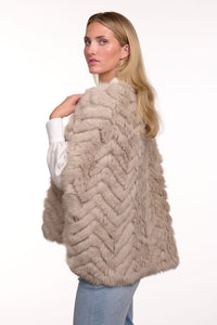 Fur Cape Stone O/S