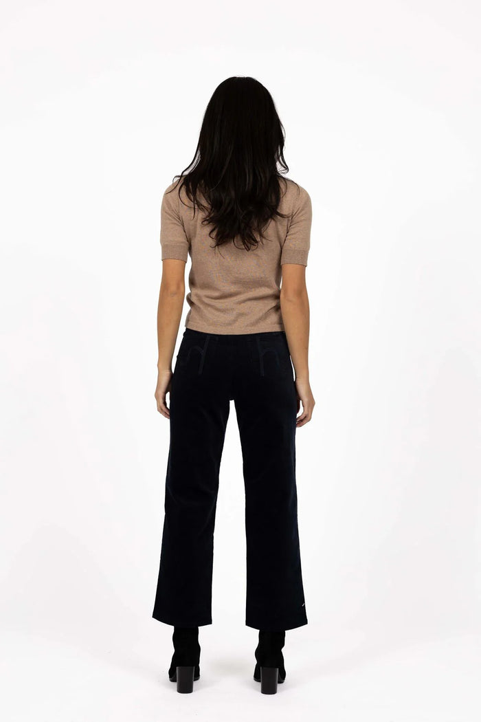 Vava Velour Pants Navy