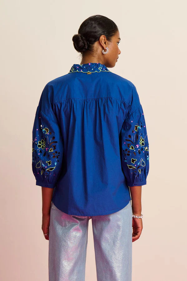 Embroidery Ink Blouse