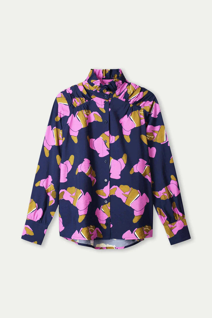 Les Croissants Blouse Blue