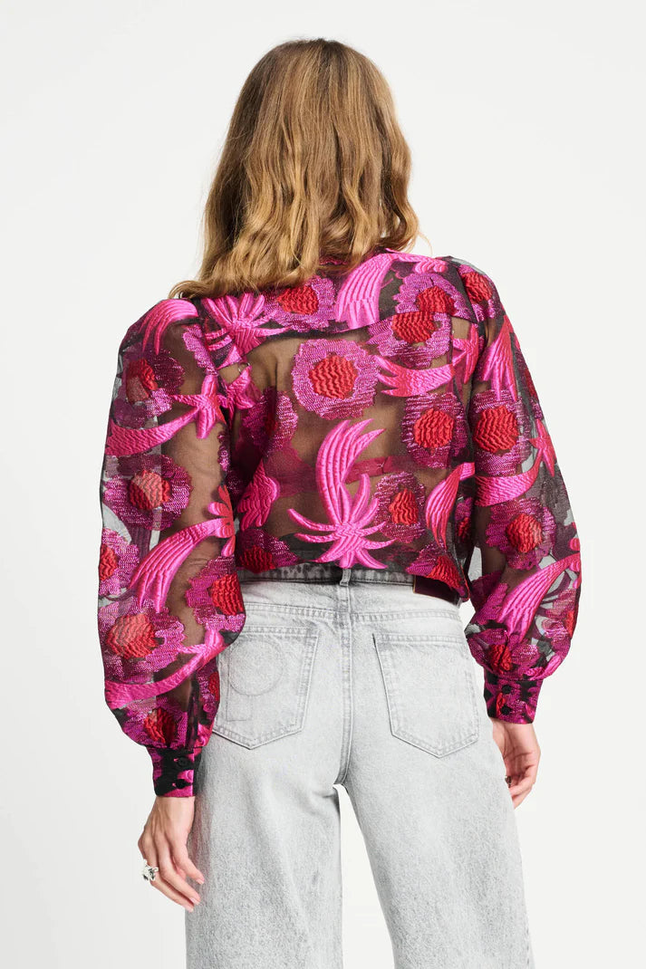 Splashing Fireworks Blouse Pink