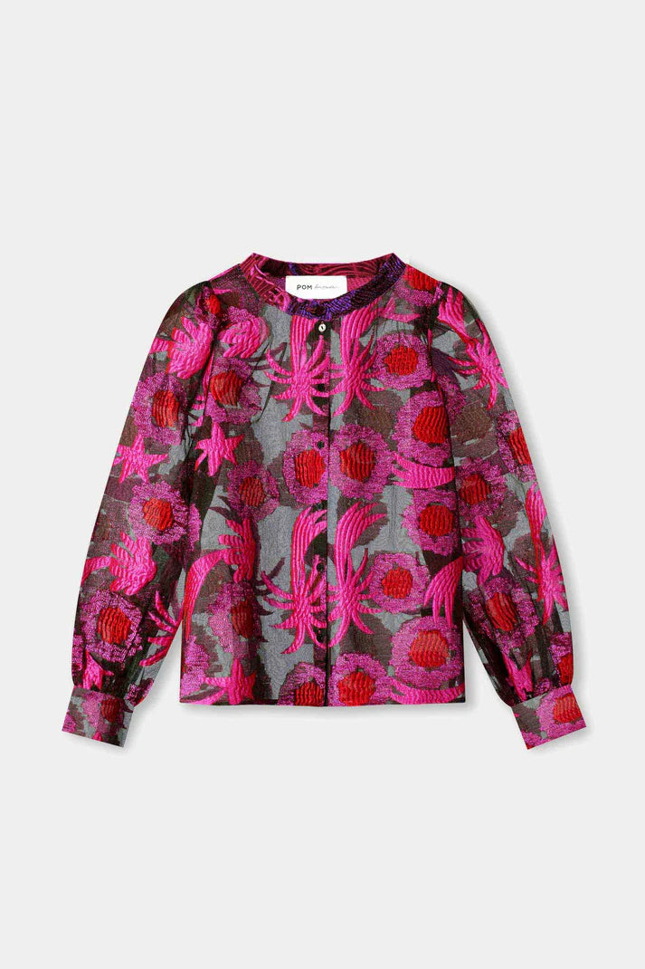Splashing Fireworks Blouse Pink