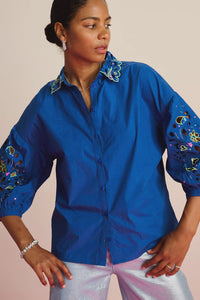 Embroidery Ink Blouse