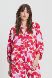 Linen Blouse Floral