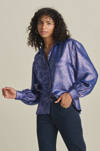 Violet Festive Blouse Blue