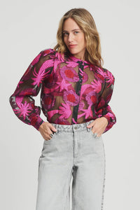 Splashing Fireworks Blouse Pink