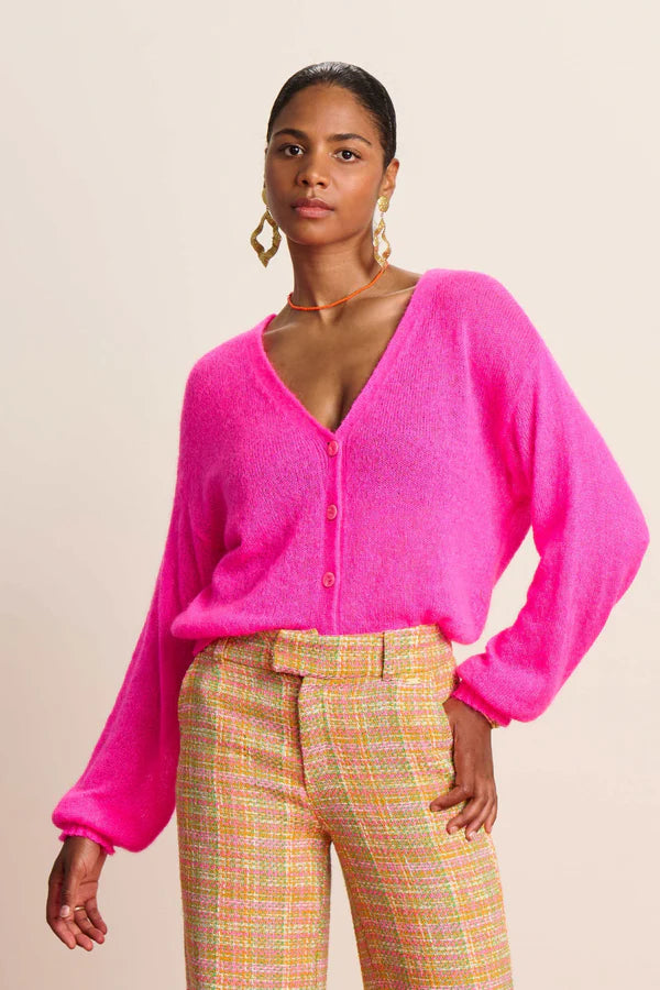 Neon Pink Cardigan