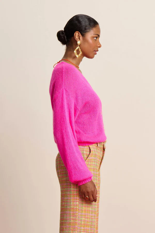 Neon Pink Cardigan