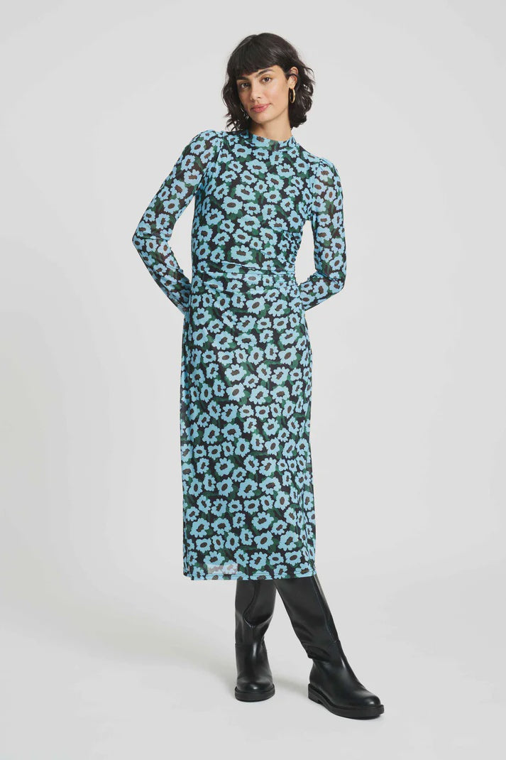 Wild Flowers Dress Blue