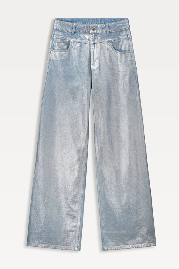 Metallic Blue Jeans