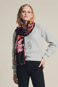 Big Blooming Pink Shawl