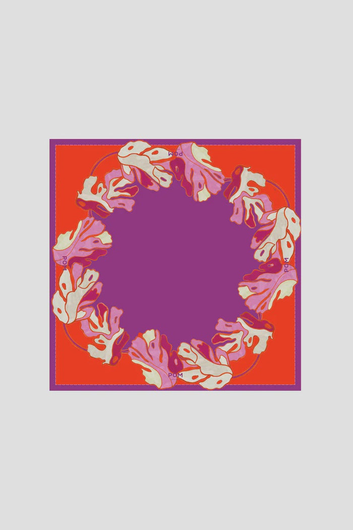 Shawl Urban Flower Purple Petite