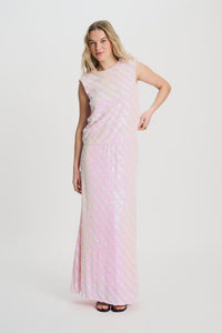 Sequins Skirt Shell Pink