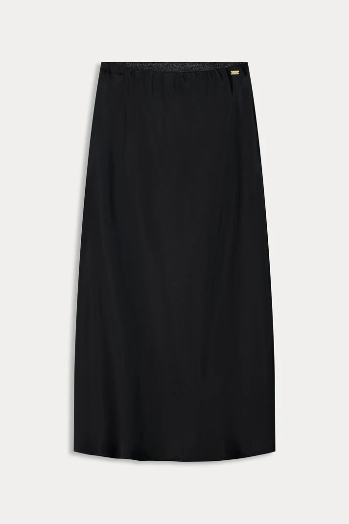 Satin Black Skirt