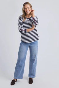 Riviera Long Sleeve Tee Navy